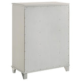 Olivia 5 Drawer Bedroom Chest Of Drawers Pearl White