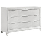 Marmore 9 Drawer Dresser Cabinet White