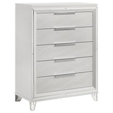Marmore 5 Drawer Bedroom Chest Of Drawers White