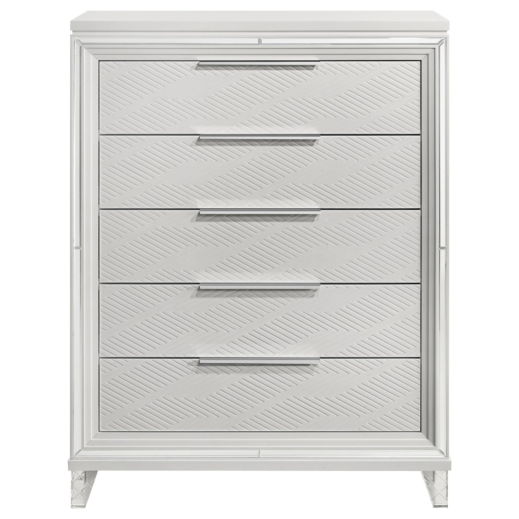 Marmore 5 Drawer Bedroom Chest Of Drawers White