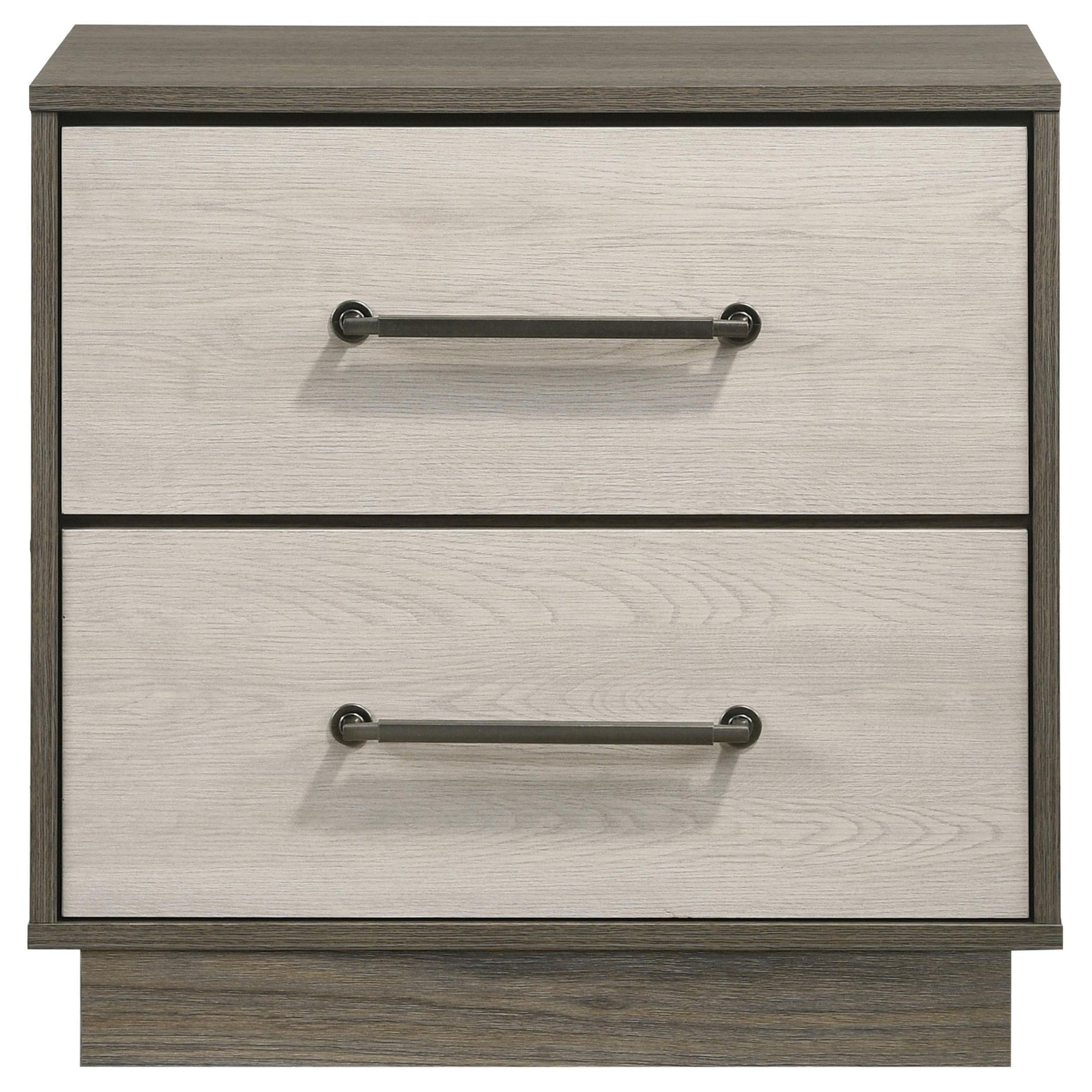 Fenwick 2-drawer Nightstand Bedide Table Gray Oak 224982