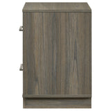 Fenwick 2-drawer Nightstand Bedide Table Gray Oak 224982
