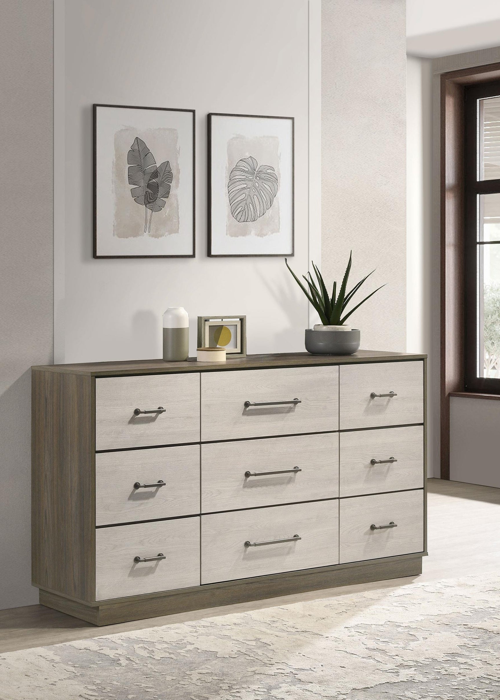 Fenwick 9-drawer Dresser Gray Oak 224983