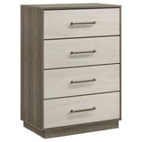 Fenwick 4-drawer Chest of Drawers Gray Oak 224985