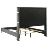 Lucia 61 inch Upholstered Queen Panel Bed Grey