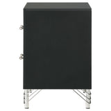 Lucia 2 Drawer Nightstand Bedide Table Black