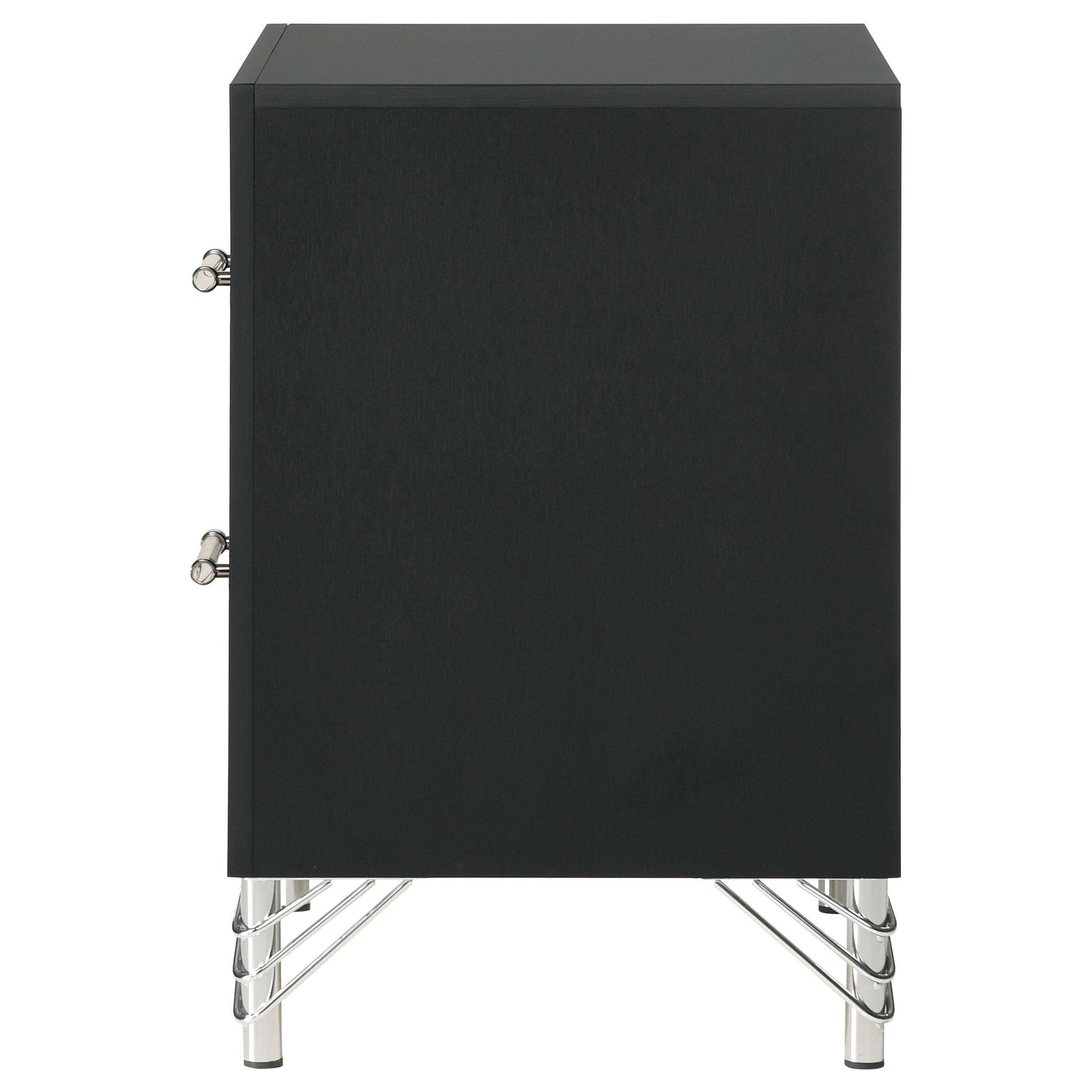 Lucia 2 Drawer Nightstand Bedide Table Black