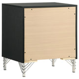 Lucia 2 Drawer Nightstand Bedide Table Black