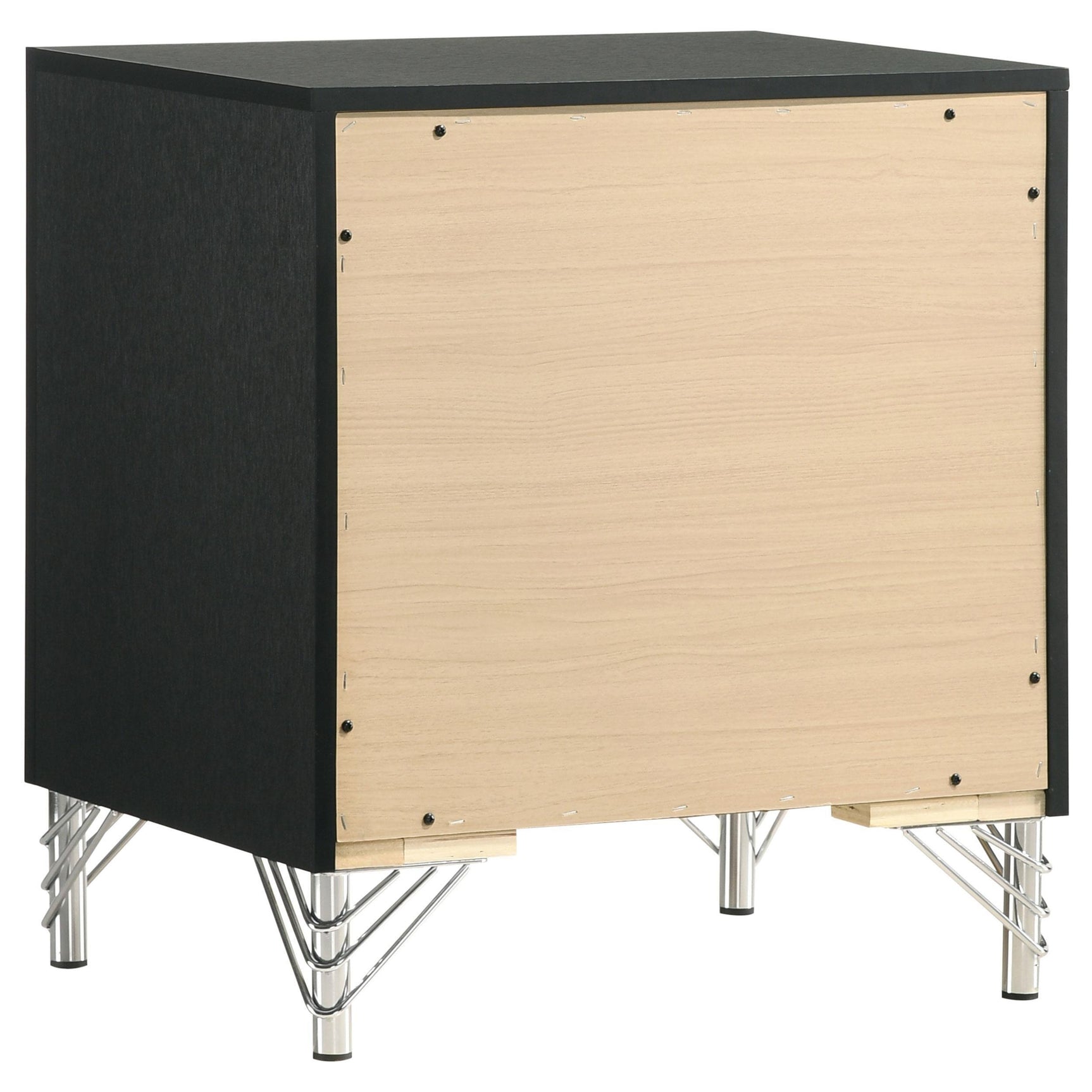 Lucia 2 Drawer Nightstand Bedide Table Black