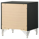 Lucia 2 Drawer Nightstand Bedide Table Black