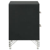 Lucia 2 Drawer Nightstand Bedide Table Black