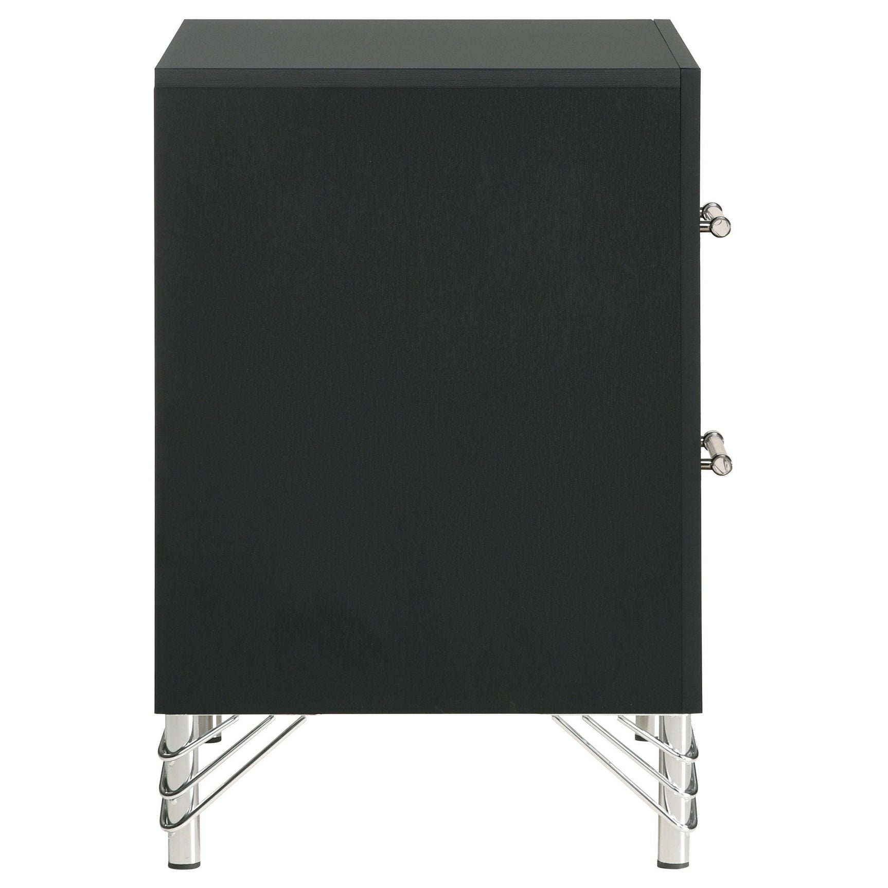 Lucia 2 Drawer Nightstand Bedide Table Black