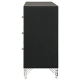 Lucia 6 Drawer Dresser Cabinet Black