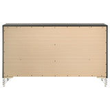 Lucia 6 Drawer Dresser Cabinet Black
