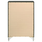 Lucia 5 Drawer Bedroom Chest Of Drawers Black