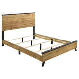 Kaywood 51-inch King Panel Bed Natural Pine