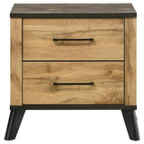 Kaywood 2-drawer Nightstand Bedide Table Natural Pine