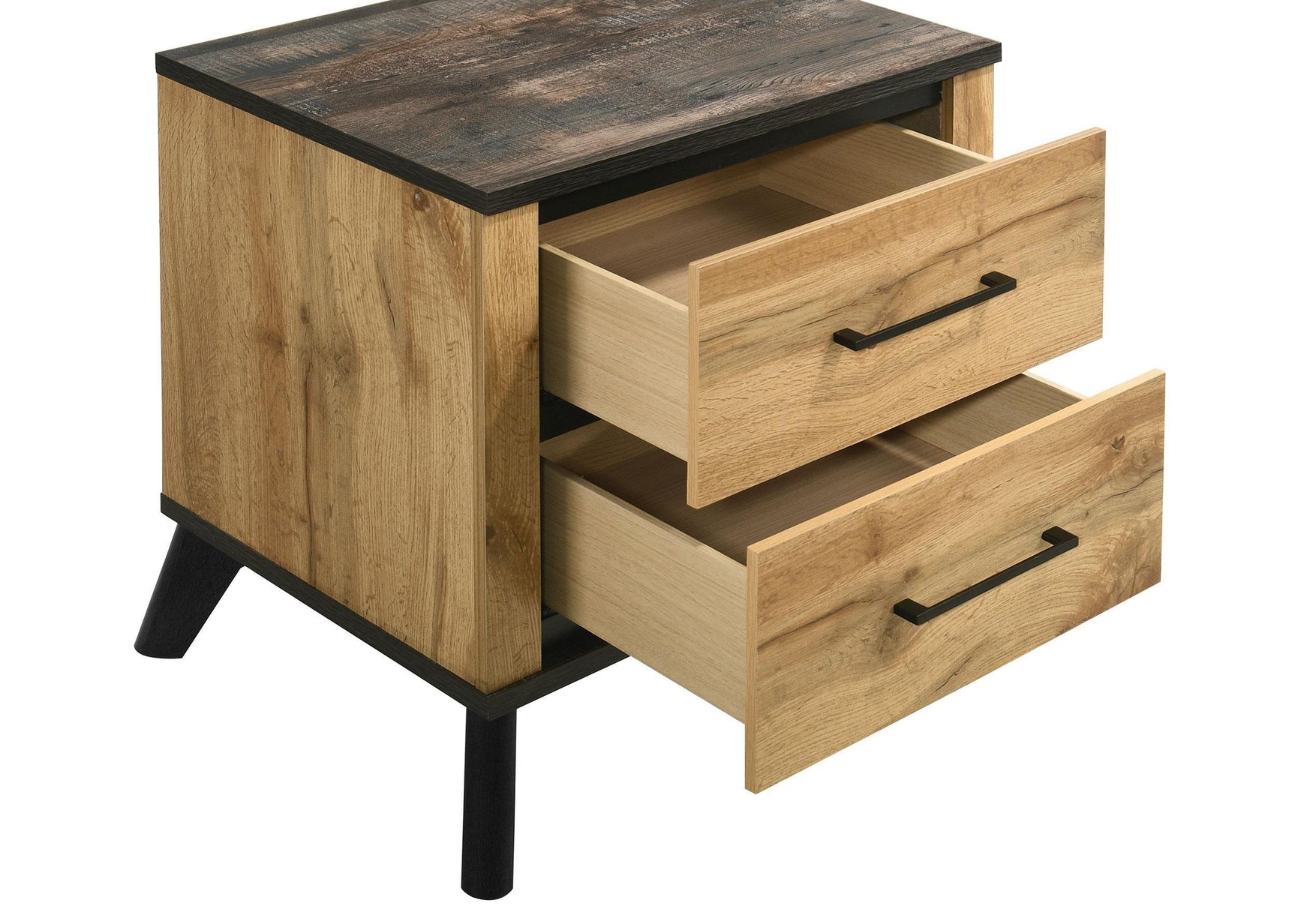 Kaywood 2-drawer Nightstand Bedide Table Natural Pine