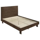 Glenwood 48-inch King Platform Panel Bed Warm Brown