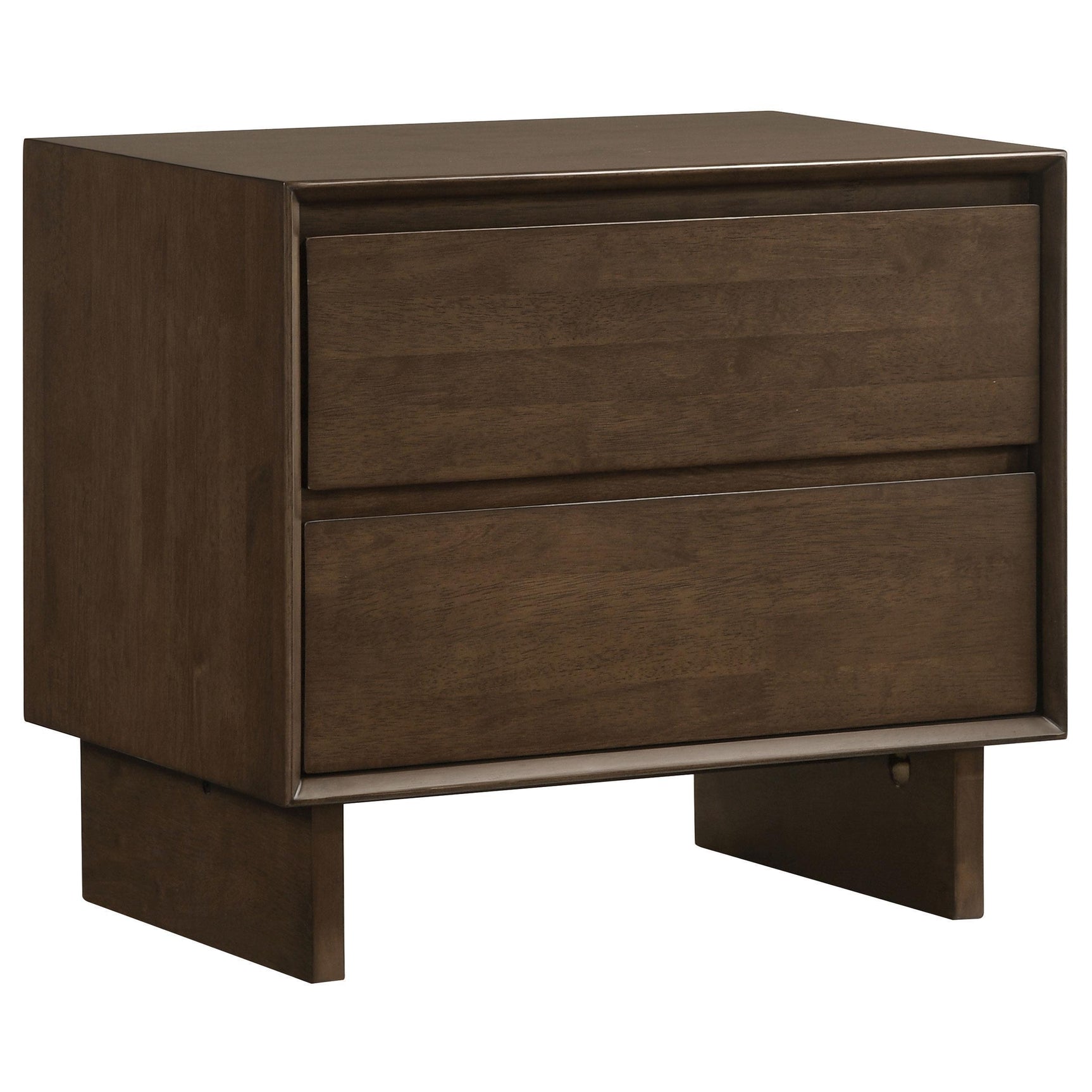Glenwood 2-drawer Nightstand Bedide Table Warm Brown