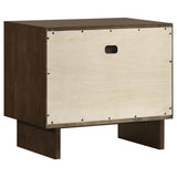 Glenwood 2-drawer Nightstand Bedide Table Warm Brown