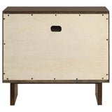 Glenwood 2-drawer Nightstand Bedide Table Warm Brown