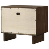 Glenwood 2-drawer Nightstand Bedide Table Warm Brown