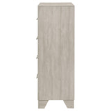 Trenton 4-drawer Bedroom Chest of Drawers Rustic Cream