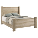 Oakglen 55-inch Eastern King Panel Bed Weathered Oak