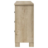 Oakglen 6-drawer Bedroom Dresser Weathered Oak