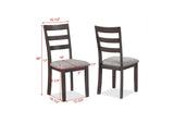 Branson Beige Brown Fabric Upholstered Dining Room Set