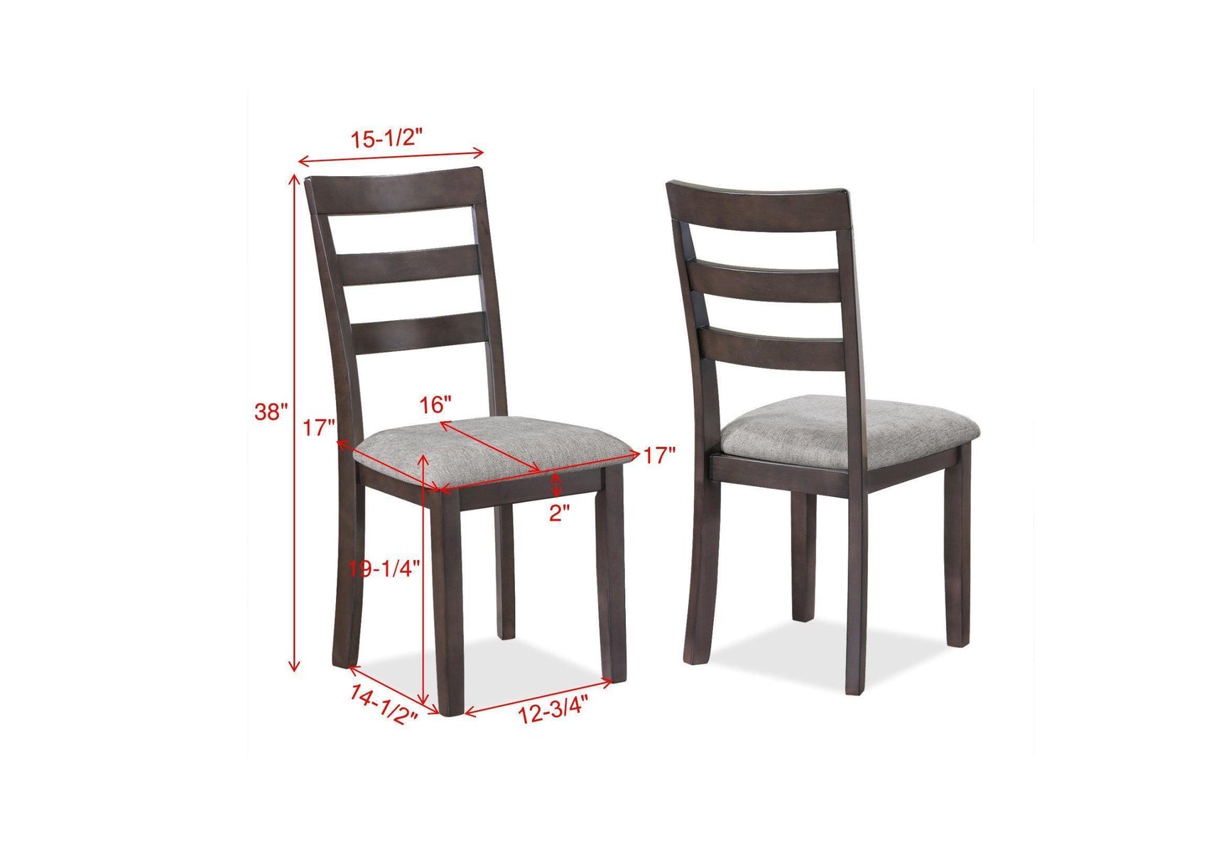Branson Beige Brown Fabric Upholstered Dining Room Set