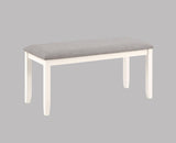 Rowan Chalk Gray Transitional Modern Wood 6-Piece Dining Room Set - Ella Furniture