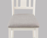 Rowan Chalk Gray Transitional Modern Wood 6-Piece Dining Room Set - Ella Furniture