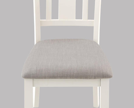 Rowan Chalk Gray Transitional Modern Wood 6-Piece Dining Room Set - Ella Furniture