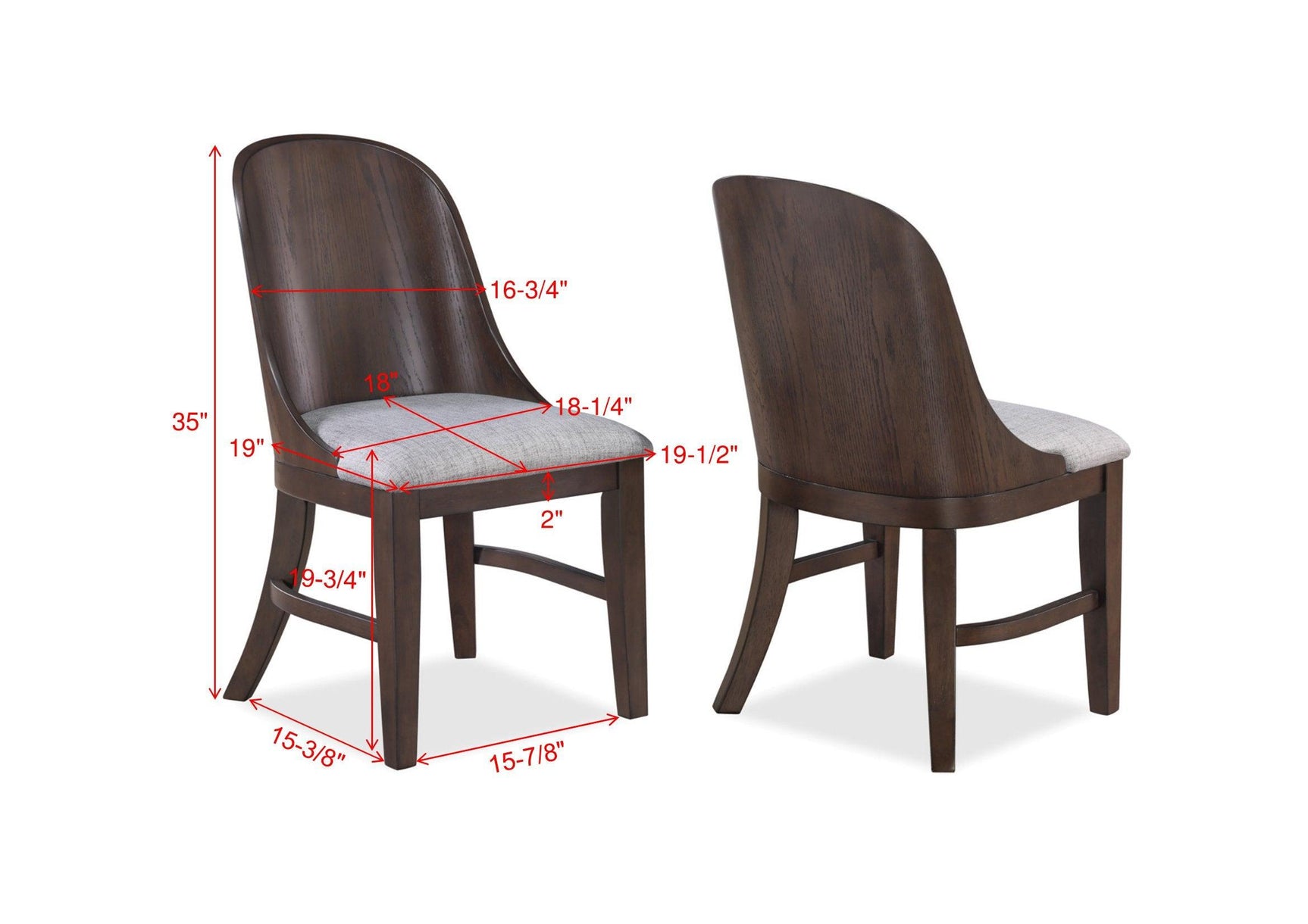 Cullen Dark Brown Fabric Upholstered Round Dining Room Set