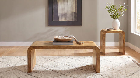 Booker Rectangular Mango Wood Coffee Table Natural — product image 7