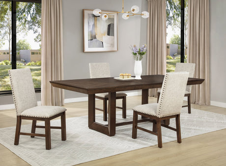 Domingo Brown Rectangular Dining Room Set view 2