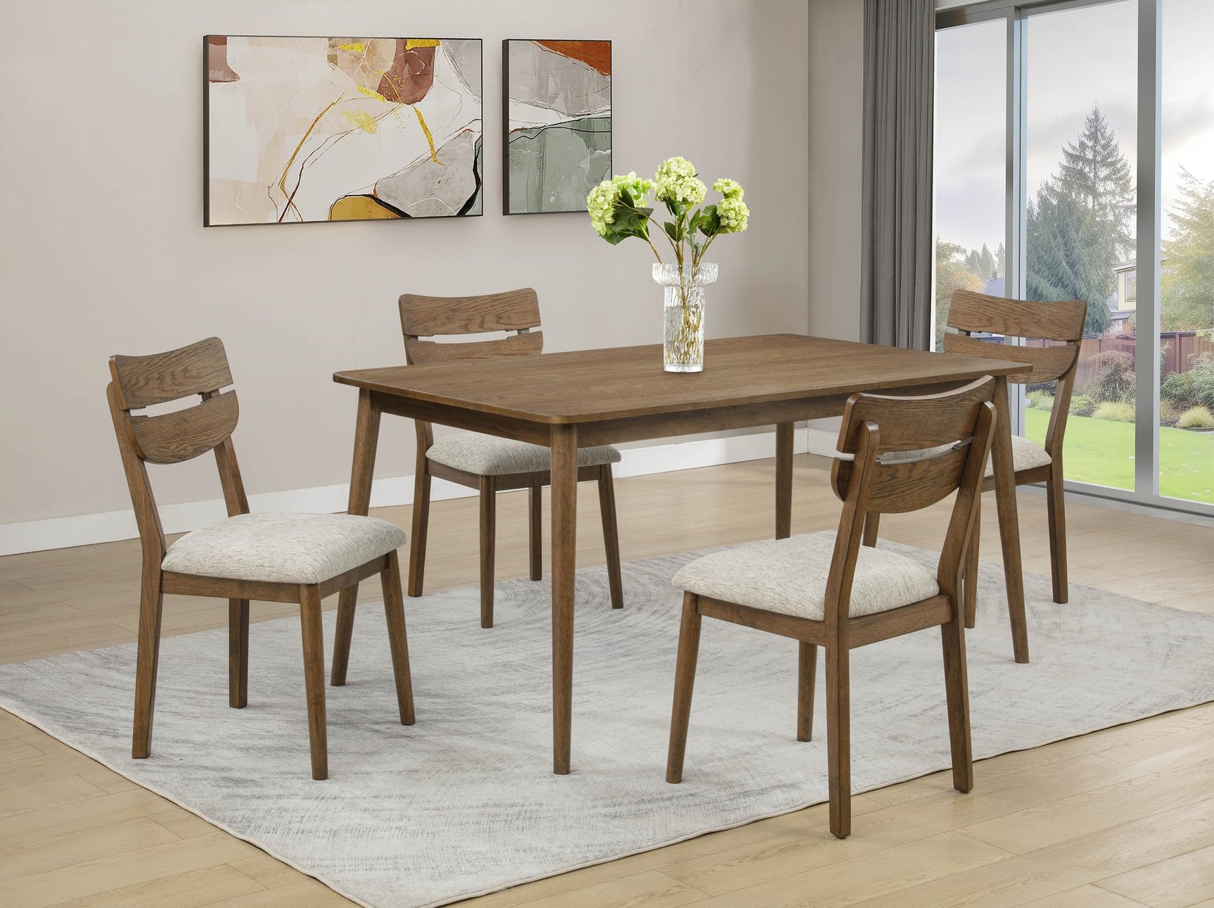 Mills Brown Dining Room Set from Ella Furniture