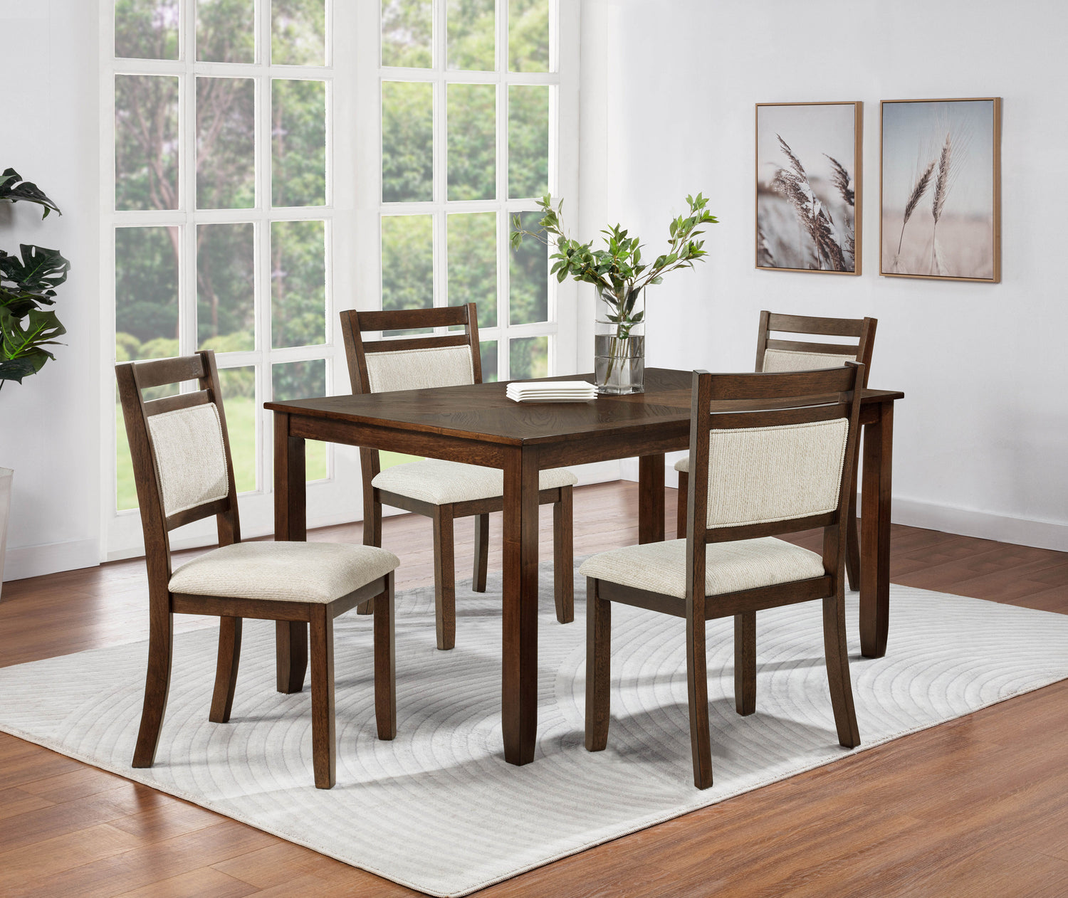 Avasa Dark Brown Dining Room Set