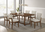 Salerno Brown Rectangular Dining Room Set
