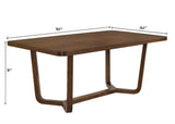 Salerno Brown Rectangular Dining Room Set