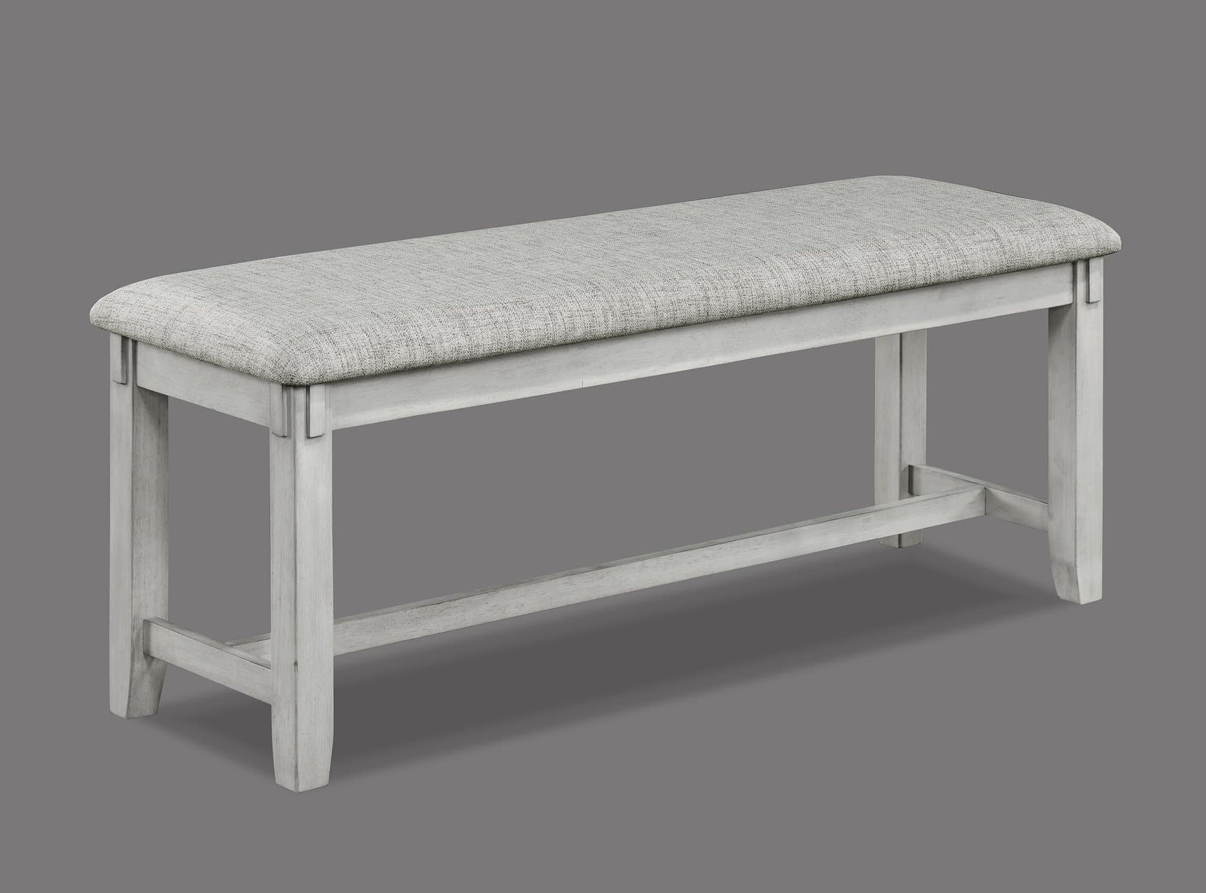 Clara Driftwood Rectangular Fabric Dining Room Set - 5 Pieces