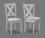 Clara Driftwood Rectangular Fabric Dining Room Set - 5 Pieces