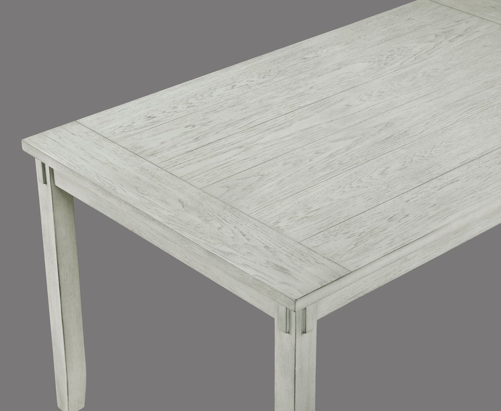 Clara Driftwood Rectangular Fabric Dining Room Set - 5 Pieces