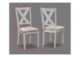 Clara Driftwood Rectangular Fabric Dining Room Set - 5 Pieces