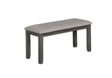 Paige Gray Contemporary Modern Wood Rectangular 6-Piece Dining Room Set - Ella Furniture