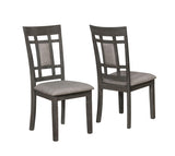 Paige Gray Contemporary Modern Wood Rectangular 6-Piece Dining Room Set - Ella Furniture