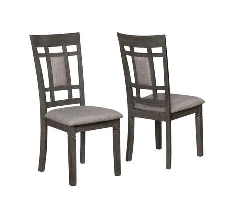 Paige Gray Contemporary Modern Wood Rectangular 6-Piece Dining Room Set - Ella Furniture