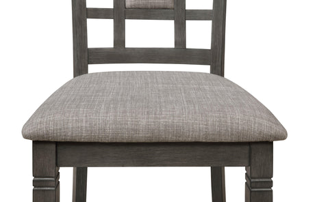 Paige Gray Contemporary Modern Wood Rectangular 6-Piece Dining Room Set - Ella Furniture